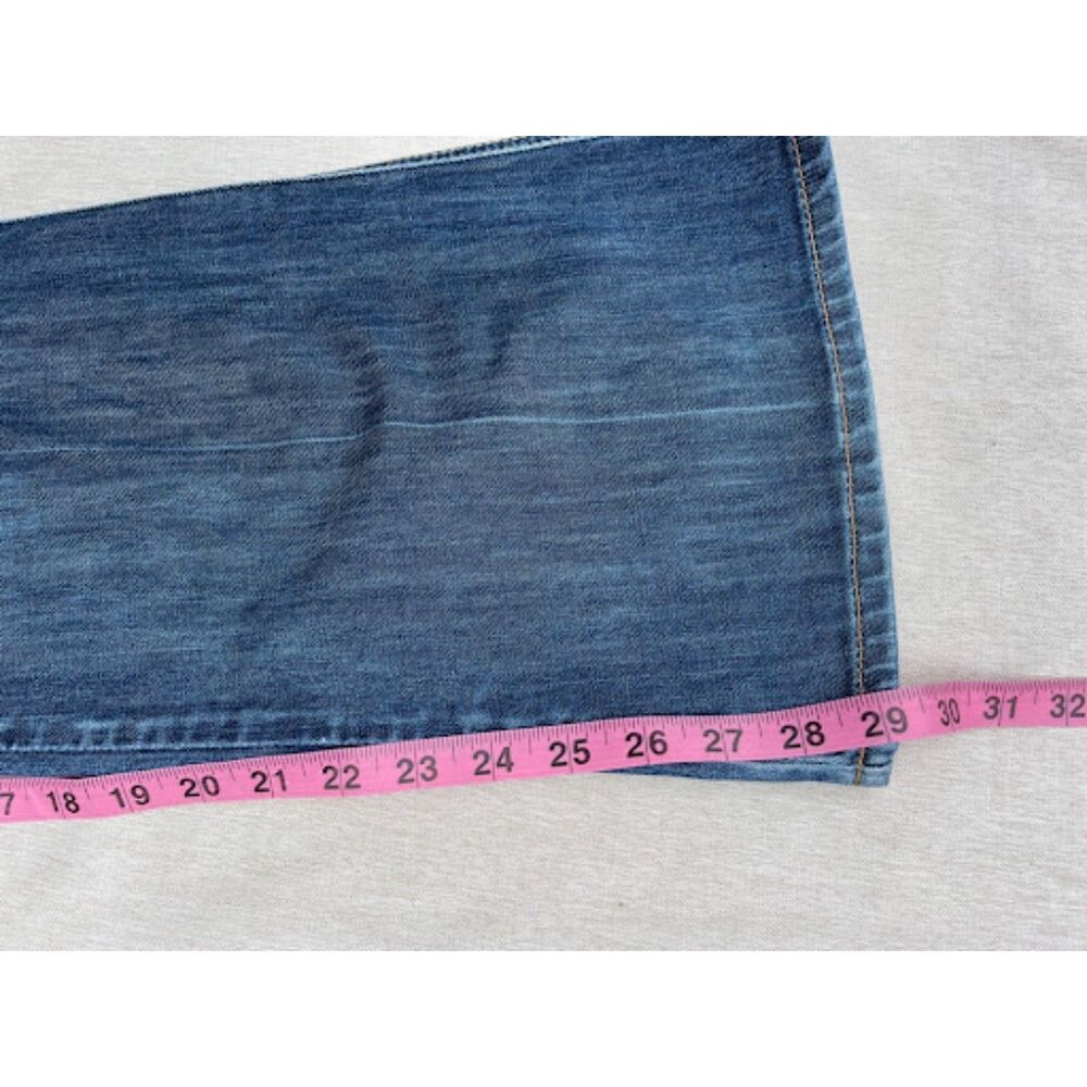 Y2K Vintage Old Navy Lowest Rise Flare Jeans Size 14 Utility Pocket Denim - Picture 6 of 10